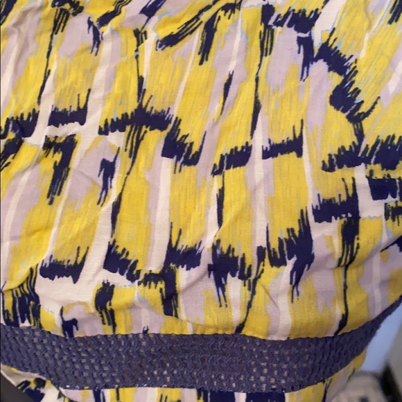 Yellow and blue strappy dress. Size S, never worn - Picture 2 of 2